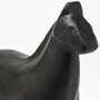 68408 - Sphynx II 7L x 2W Black Cast Aluminum Horse Shaped Object