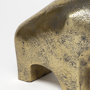 68409 - Tauro I 9L x 4W Gold Cast Aluminum Raging Bull