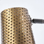 68426 - Wesley I 11x10.2 Gold Toned Perforated Metal Cone Wall Sconce 