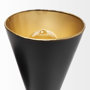 68433 - Eris II 7.3x12.6 Black Metal w/Gold Accent Double-Cone Wall Sconce 