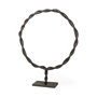 69080 - Rizwan (Large) Black Aluminum Braided Circular Object