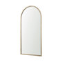 69310 - Giovanna 23.6L x 1.2W x 48.8H Gold Metal Frame Rounded Arch Vanity Mirror