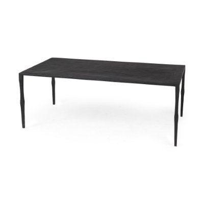 69256 - Timothy 42.0 X 22.0 X 15.5 Ebony Black Iron Coffee Table