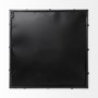 57238 - Christa 22L x 22W Black Metal Mirrored Base Square Tray