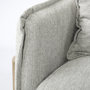 68712 - Roy I 84" Frost Gray Upholstered Three Seater Sofa 
