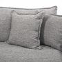 68715 - Roy II Castlerock Gray Upholstered and Brown Wood Frame Arm Chair