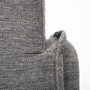 68715 - Roy II Castlerock Gray Upholstered and Brown Wood Frame Arm Chair