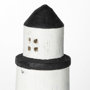 68795 - Abner (Large) 4L x 4W White Wooden Coastal Lighthouse