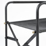 68797 - Direttore Black Iron Frame Black Leather Dining Chair