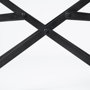 68797 - Direttore Black Iron Frame Black Leather Dining Chair