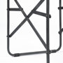 68797 - Direttore Black Iron Frame Black Leather Dining Chair