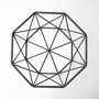 68799 - Davy 17L x 17W Black Metal Large Hexagonal Bowl