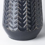 68820 - Gemma I Metal Glossy Dark Blue Chevron Vase
