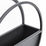 68822 - Hank Set of 2 Black Metal Hanging Wall Planters
