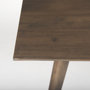 68844 - Nicholas II 72x39 Brown Solid Wood Top Metal/Wood Leg Dining Table