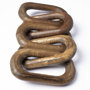 68893 - Alix 29L x 5W Brown Wooden Hand-Made 5 Link Chain