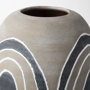 68905 - Cove Small Brown/White Ceramic Vase