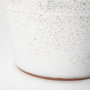 68908 - Julian Large Glossy White Ceramic Spoked Vase 