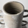 68910 - Sherry Rustic Brown Tall Neck Ceramic Vase 