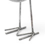 68080 - Snipe II 6L x 6W Off-White Resin Bird Ornament W/ Metal Feet