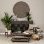 67514 - Skylar I Cream Fabric Covered Cushioned Demi-Lune Wooden Frame Accent Chair 