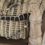68457 - Fullerton II 57L x 21W Jute Patterned Top W/Brown Wood Base Accent Bench