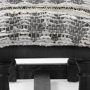 68461 - Denison II 56L x 15W Black Wood Base Woven-Leather Cushion Top Accent Bench