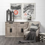 68204 - Braxton III 81.5x18.5 Natural Brown Solid Wood 3 Drawer 6 Door Sideboard
