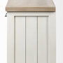68480 - Fairview III Solid Wood Brown Top & White Frame 4 Cabinet Door Sideboard