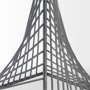 68536 - Risley 8L x 8W Gray Metal Triangular Decorative Object