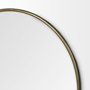 68545 - Piper 47.2L x 1.0W x 47.2H Large Gold Metal Round Wall Mirror