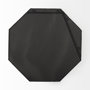 68548 - Helix 37" Octogon Black Metal Frame Mirror