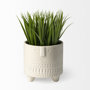 68571 - Jacob I Short White Ceramic Smiling Face Vase