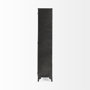 50361 - Poppy II 73.8" H Black Metal With Glass Door Display Cabinet 