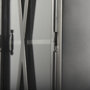 50361 - Poppy II 73.8" H Black Metal With Glass Door Display Cabinet 