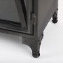50361 - Poppy II 73.8" H Black Metal With Glass Door Display Cabinet 