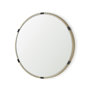 69327 - Melissa 28.5" Medium Round Gold Metal Wall Mirror