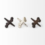 57164 - Jax Set of 3 8L x 7W Cast Iron Metal Jacks