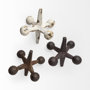57164 - Jax Set of 3 8L x 7W Cast Iron Metal Jacks