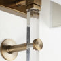 67943 - Cantabria 12x30 White Shade Brass/Acrylic Wall Sconce