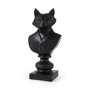69287 - Murray 13H Black Painted Resin Fox in a Suit Bust