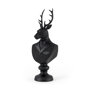 69288 - Mozart 22.5H Black Painted Resin Deer In A Suit Bust