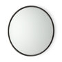 69341 - Piper 35.8L x 1.0W x 35.8H Small Black Metal Round Wall Mirror