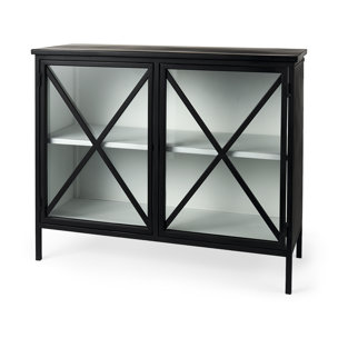 Aurelia Two Door Glass Cabinet