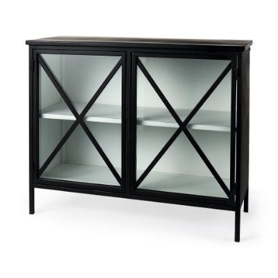 69265 - Aurelia Two Door Glass Cabinet