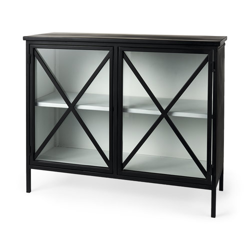 69265 - Aurelia Two Door Glass Cabinet