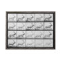 13682 - Elk Trotting by Eadweard Muybridge a Hand Embellished Textured Framed Art Print Matted under Glass