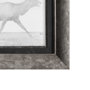 13682 - Elk Trotting by Eadweard Muybridge a Hand Embellished Textured Framed Art Print Matted under Glass