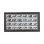 13683 - Buffalo Walking by Eadweard Muybridge Hand Embellished Textured Framed Art Print Matted under Glass