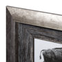 13683 - Buffalo Walking by Eadweard Muybridge Hand Embellished Textured Framed Art Print Matted under Glass